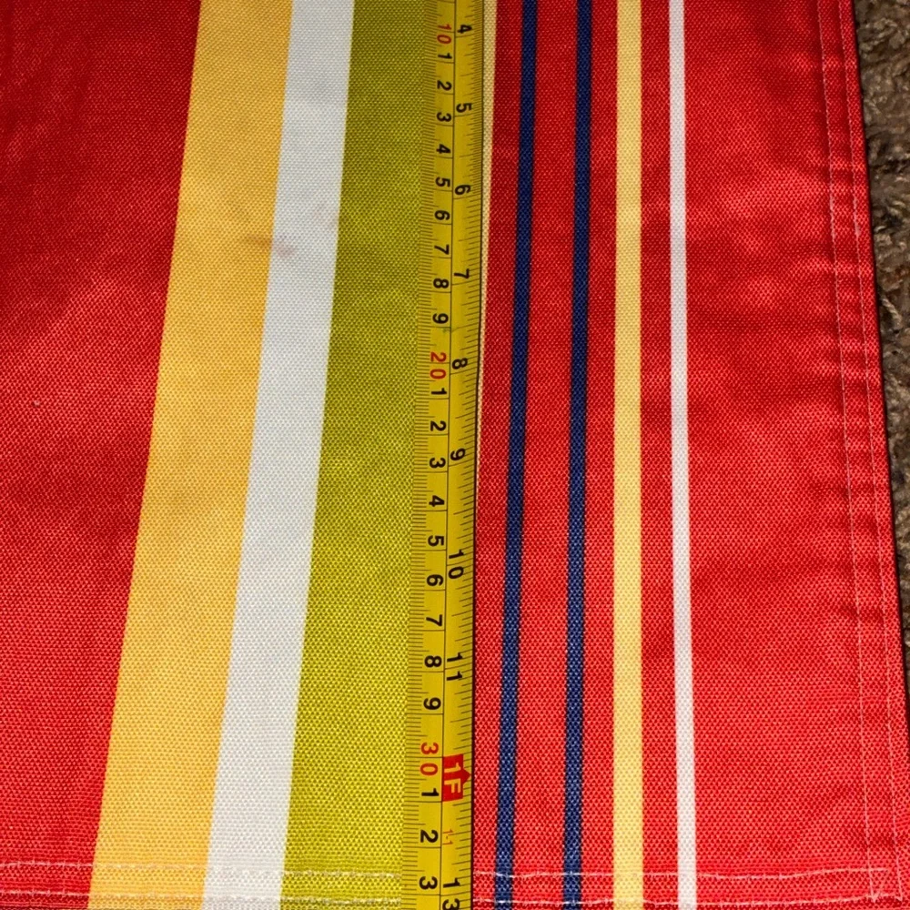 Colorful‎ Striped Table placemats.